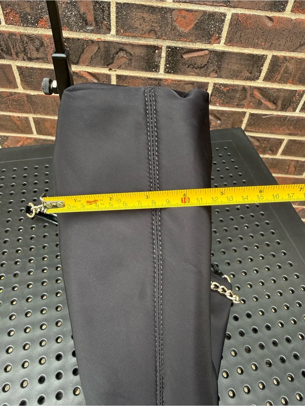 Kate Spade Lindenwood Elena Black Nylon Chain Tote WKRU1319